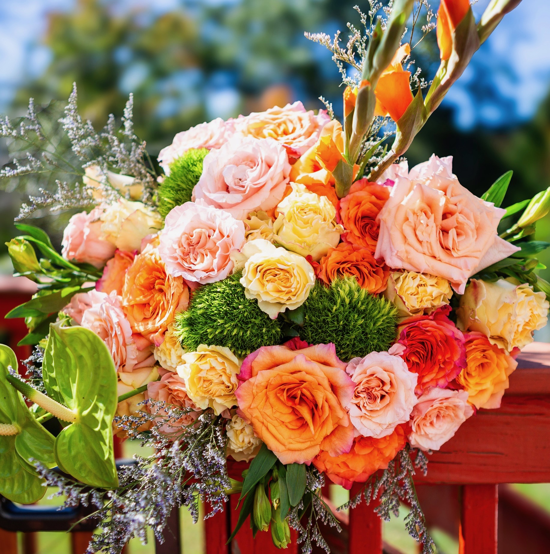 Autumn Ovation — a handcrafted autumn hand-tied bouquet, Livingston NJ florist